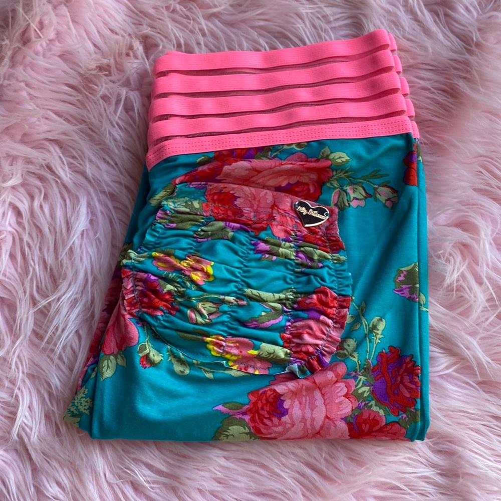 Aqua floral cute Booty